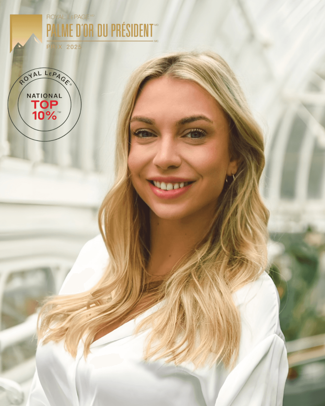 Delphine Roussin, courtier immobilier — Royal LePage Palme d'Or 2025